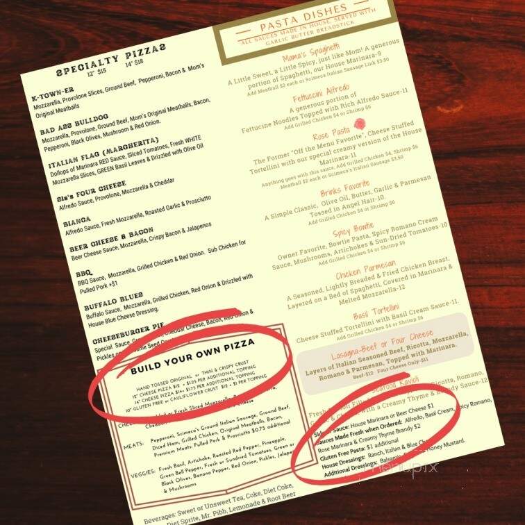 Giambalvos Wood Fired Pizza & Pasta - Kearney, MO menu_pic