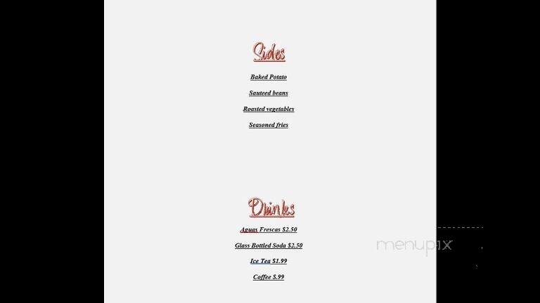 El Jefe Kitchen - Sparta, TN menu_pic