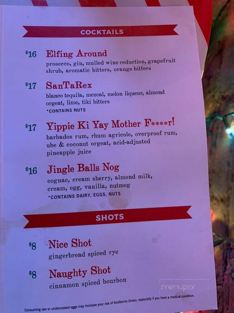 Miracle On 9th Street - New York, NY menu_pic