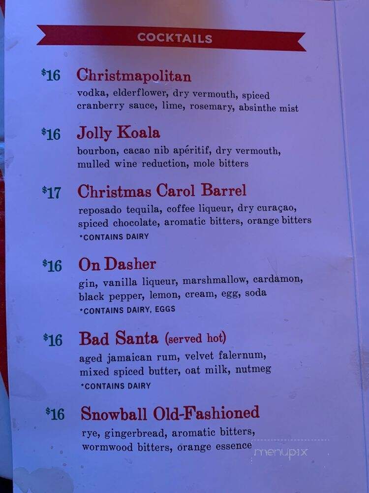 Miracle On 9th Street - New York, NY menu_pic