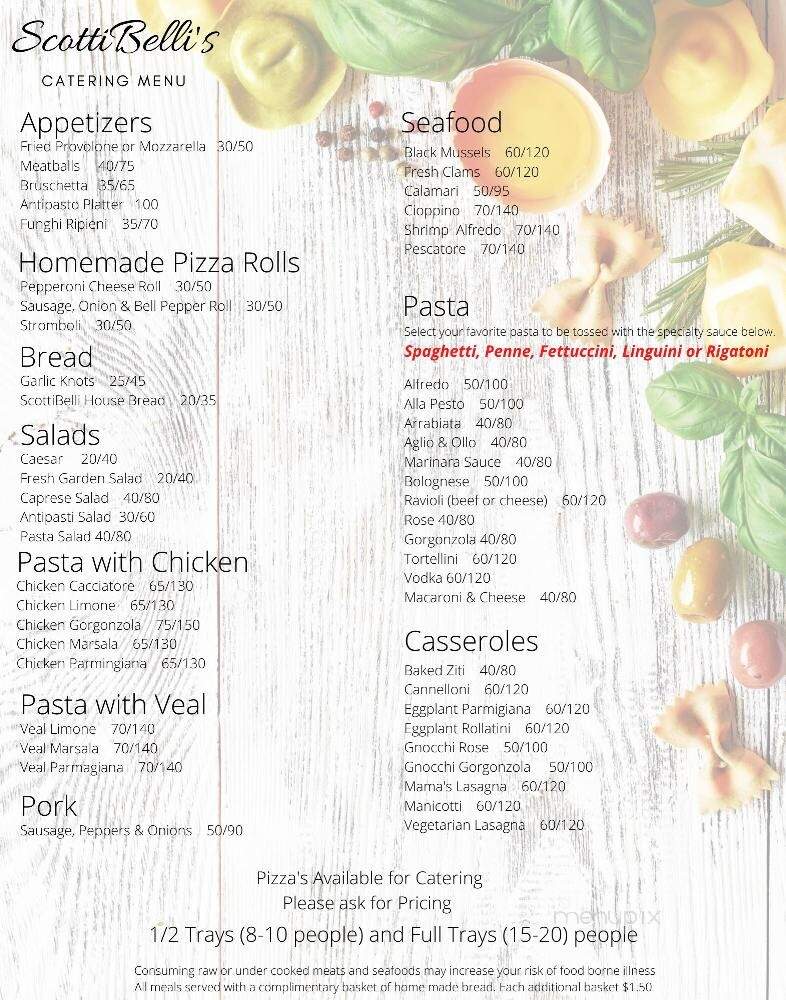 Scottibelli's - Kalispell, MT menu_pic