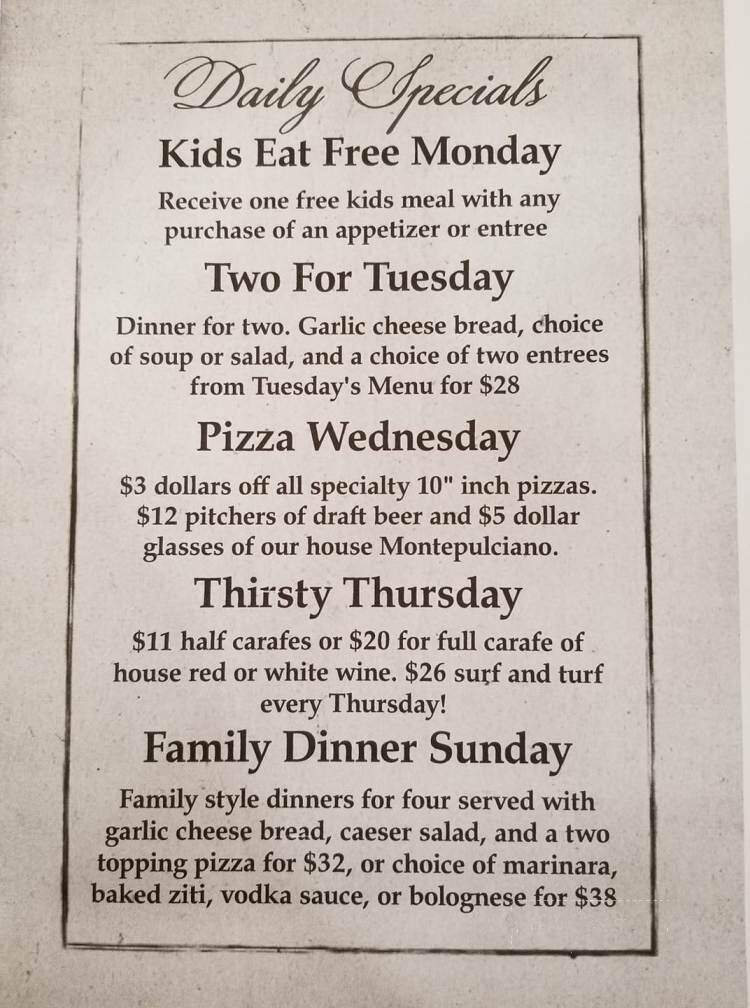 Scottibelli's - Kalispell, MT menu_pic
