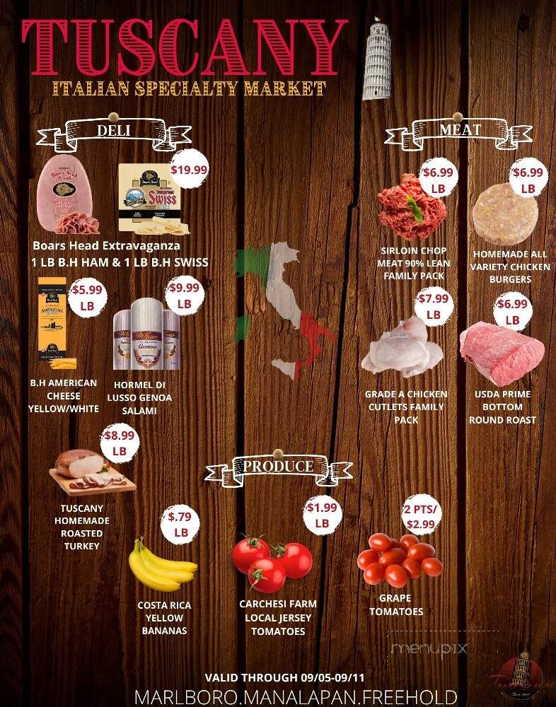 Tuscany Italian Market & Specialty Foods - Marlboro, NJ