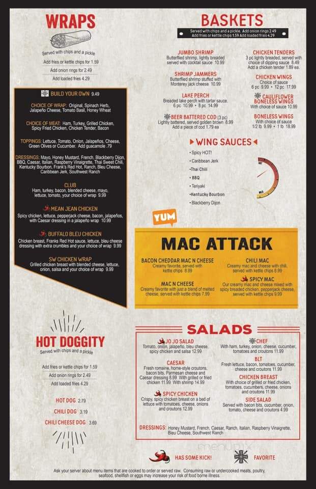 Bravehearts Pub - Alma, MI menu_pic