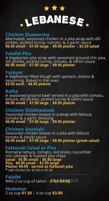 Jake's Diner Pizzeria & Deli - Yarmouth, NS menu_pic