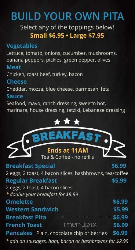 Jake's Diner Pizzeria & Deli - Yarmouth, NS menu_pic