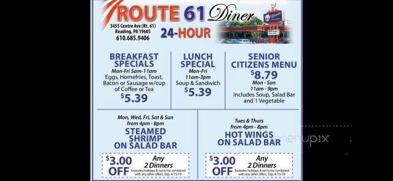 Route 61 Diner - Reading, PA