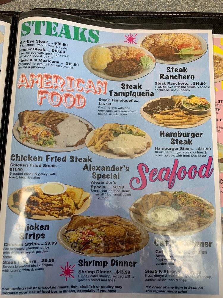 Mexico City Cafe - Cross Plains, TX menu_pic