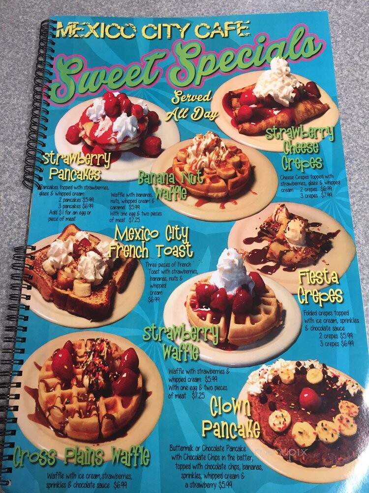 Mexico City Cafe - Cross Plains, TX menu_pic
