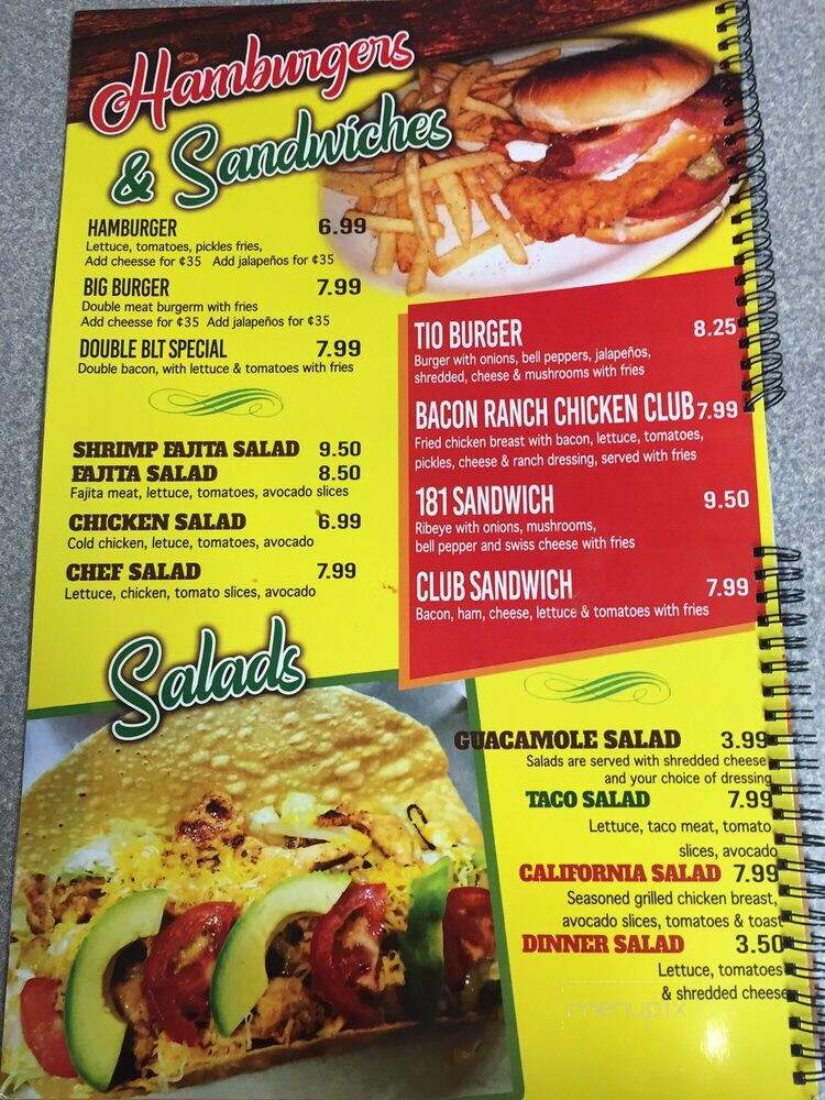 Mexico City Cafe - Cross Plains, TX menu_pic