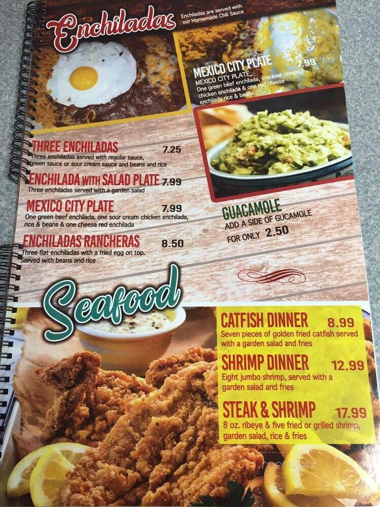 Mexico City Cafe - Cross Plains, TX menu_pic