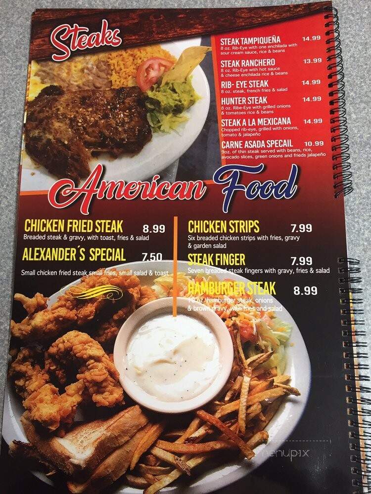Mexico City Cafe - Cross Plains, TX menu_pic