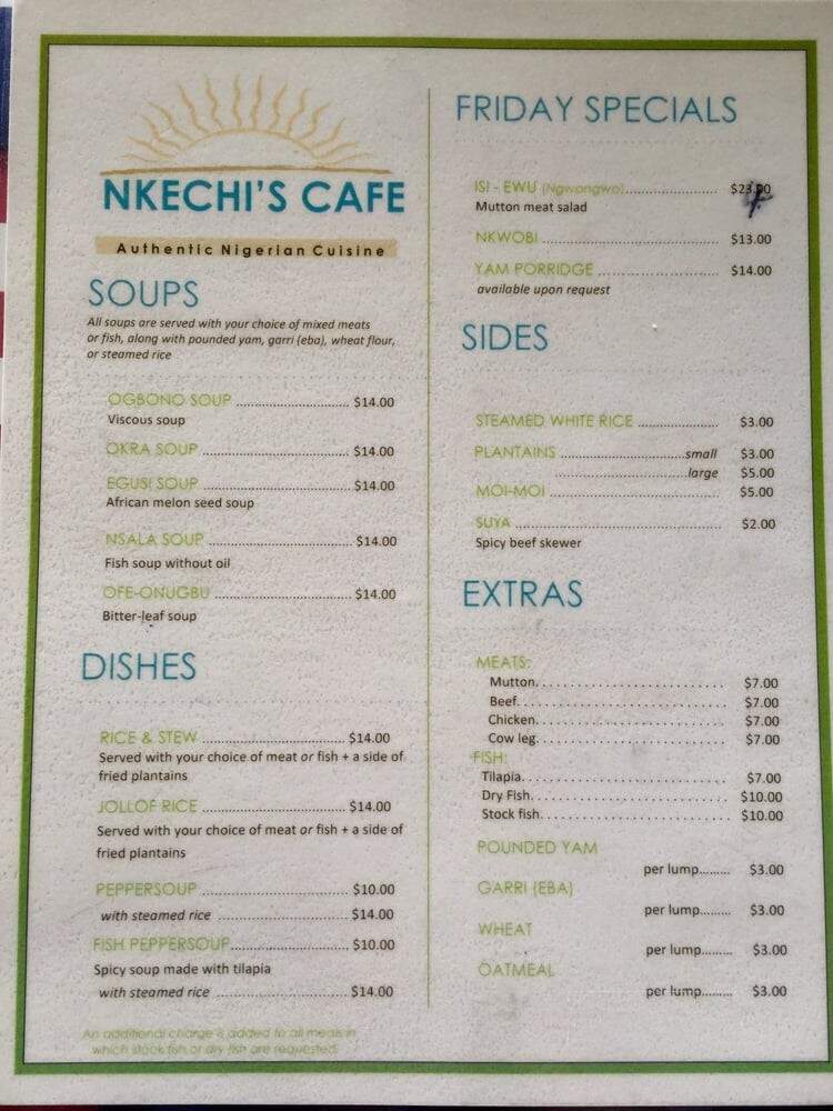Nkechi African Cafe - Inglewood, CA