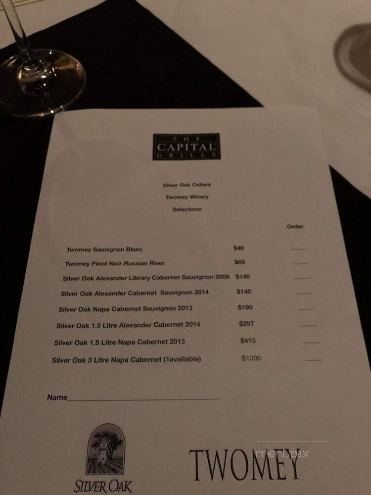 The Capital Grille - Lyndhurst, OH menu_pic