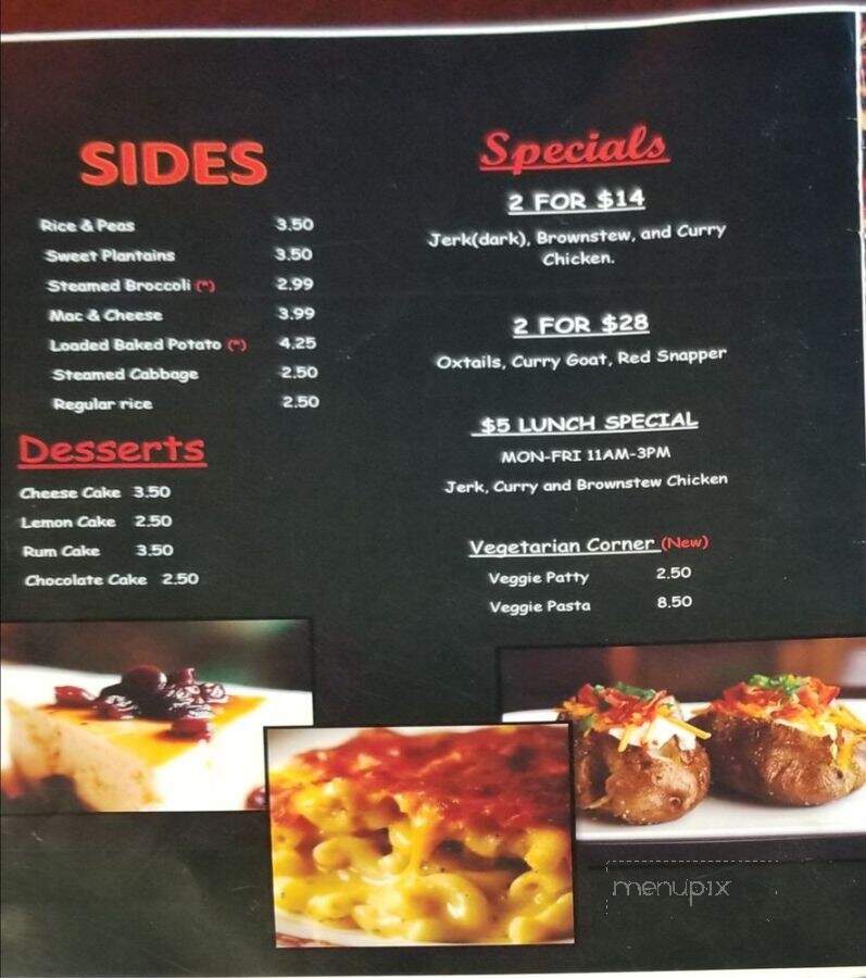 Jamrock South - Jonesboro, GA menu_pic