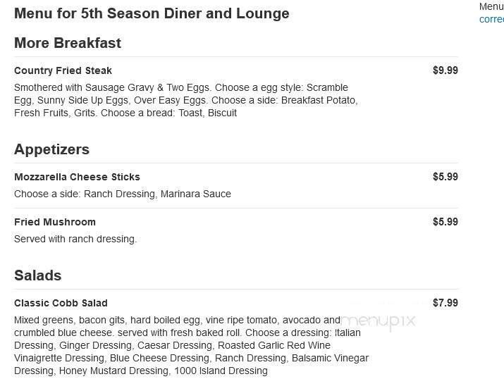 5th Season Diner and Lounge - Bradenton, FL