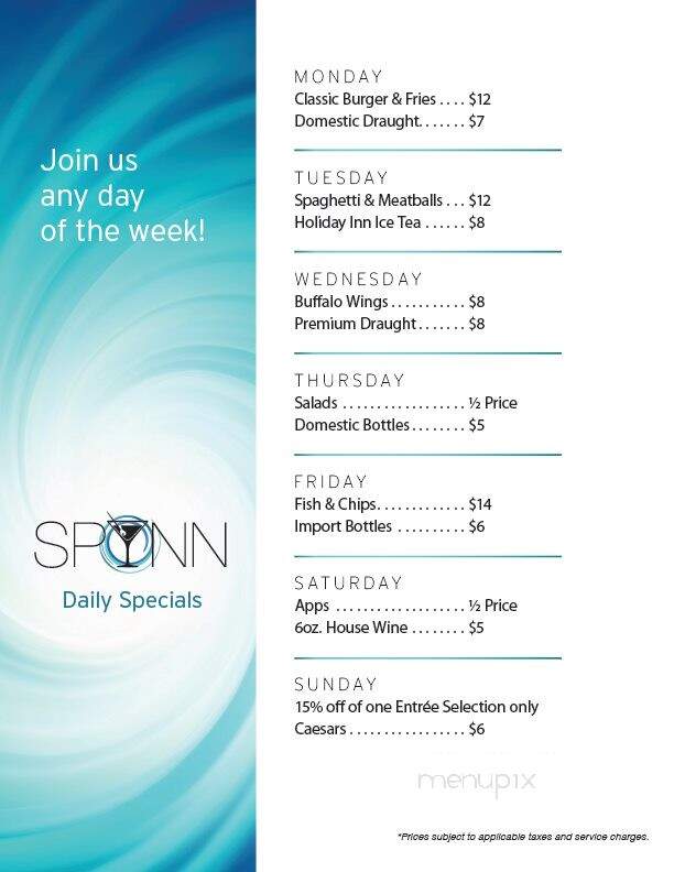 Spynn - Barrie, ON menu_pic