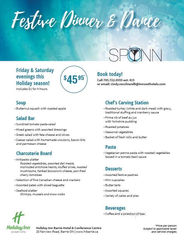 Spynn - Barrie, ON menu_pic