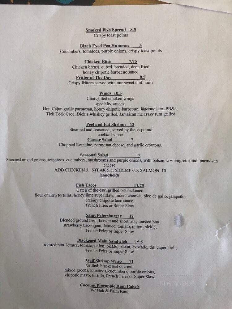 The Big Catch at Salt Creek - Saint Petersburg, FL menu_pic