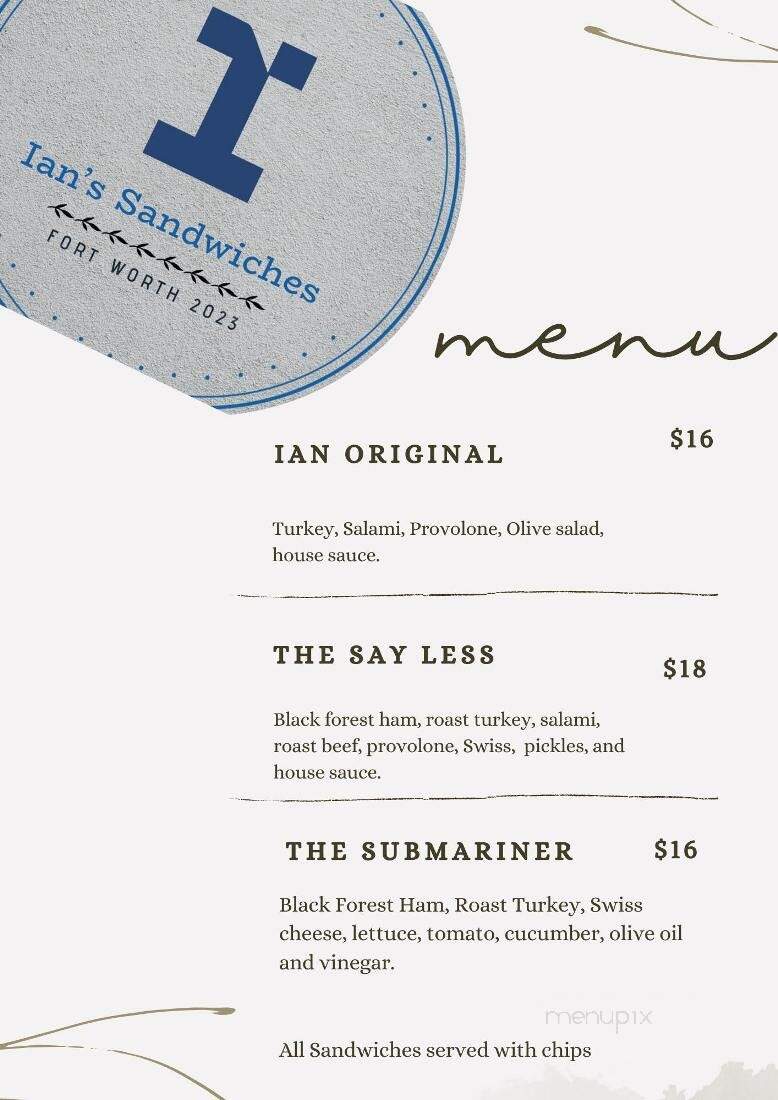 La Onda - Fort Worth, TX menu_pic