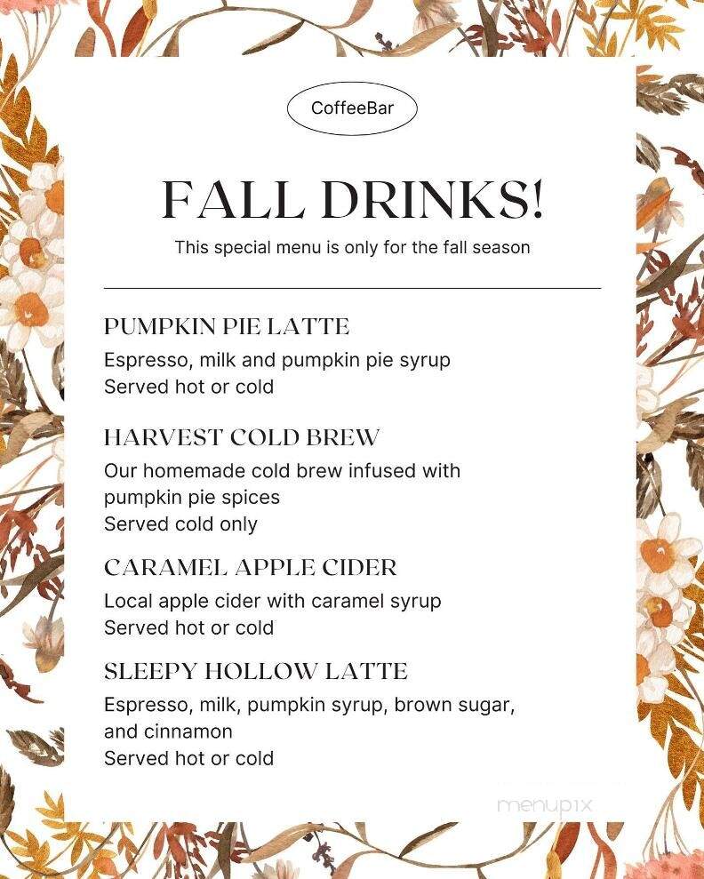 CoffeeBar Bel Air - Bel Air, MD menu_pic