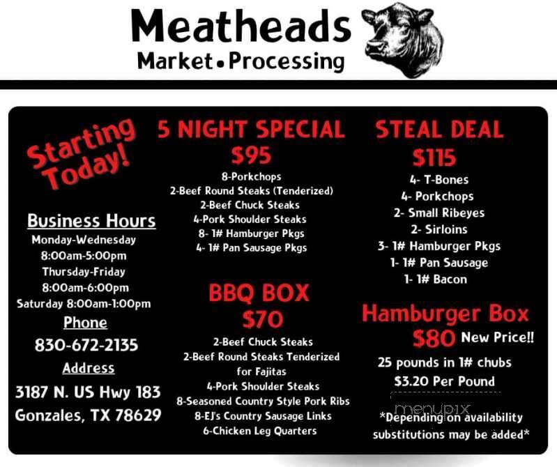 Meatheads - Gonzales, TX
