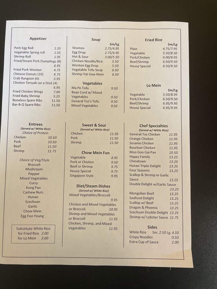 May Flower Chinese - Murfreesboro, TN menu_pic