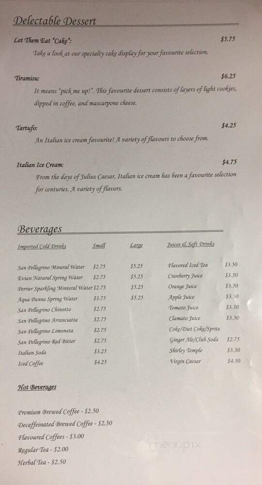 Oregano Pizza & Pasta - Richmond Hill, ON menu_pic