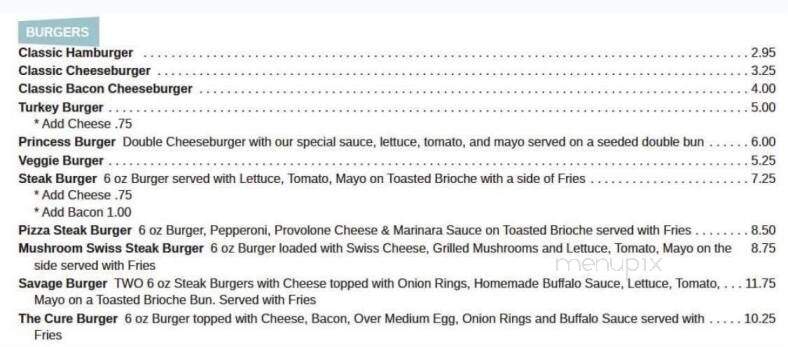 Princess Restaurant - Frostburg, MD menu_pic