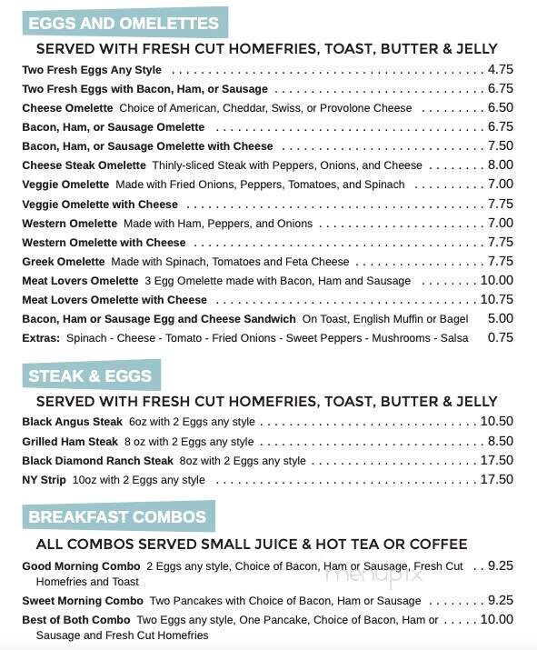Princess Restaurant - Frostburg, MD menu_pic