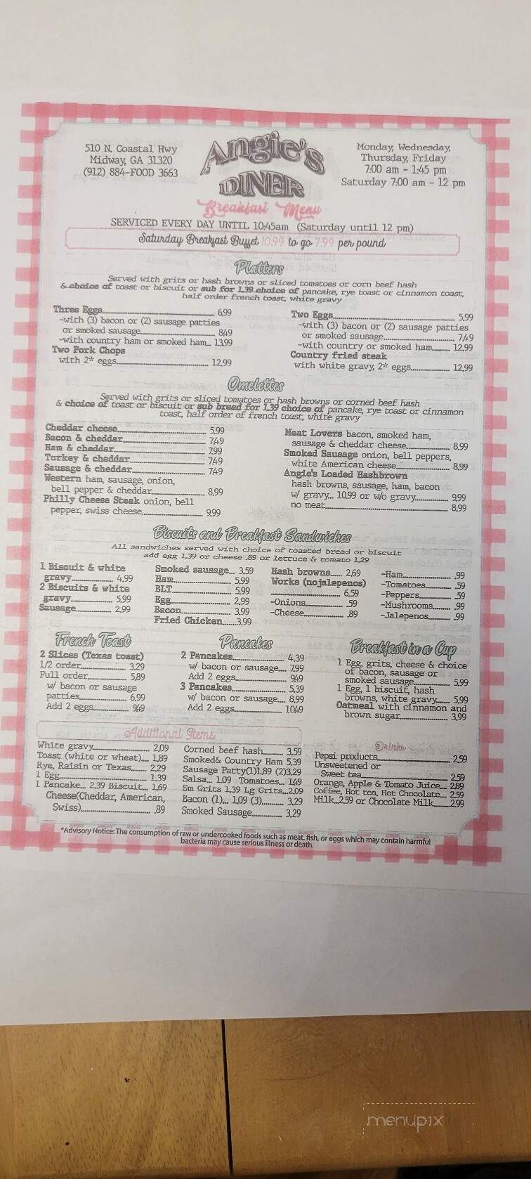 Angie's Diner - Midway, GA