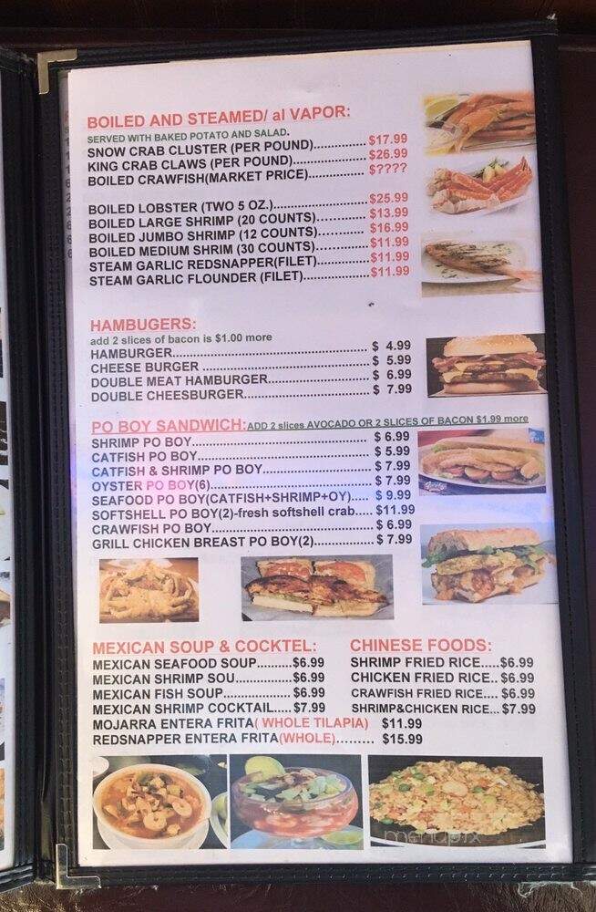 Baytown Seafood Restaurant - La Porte, TX menu_pic