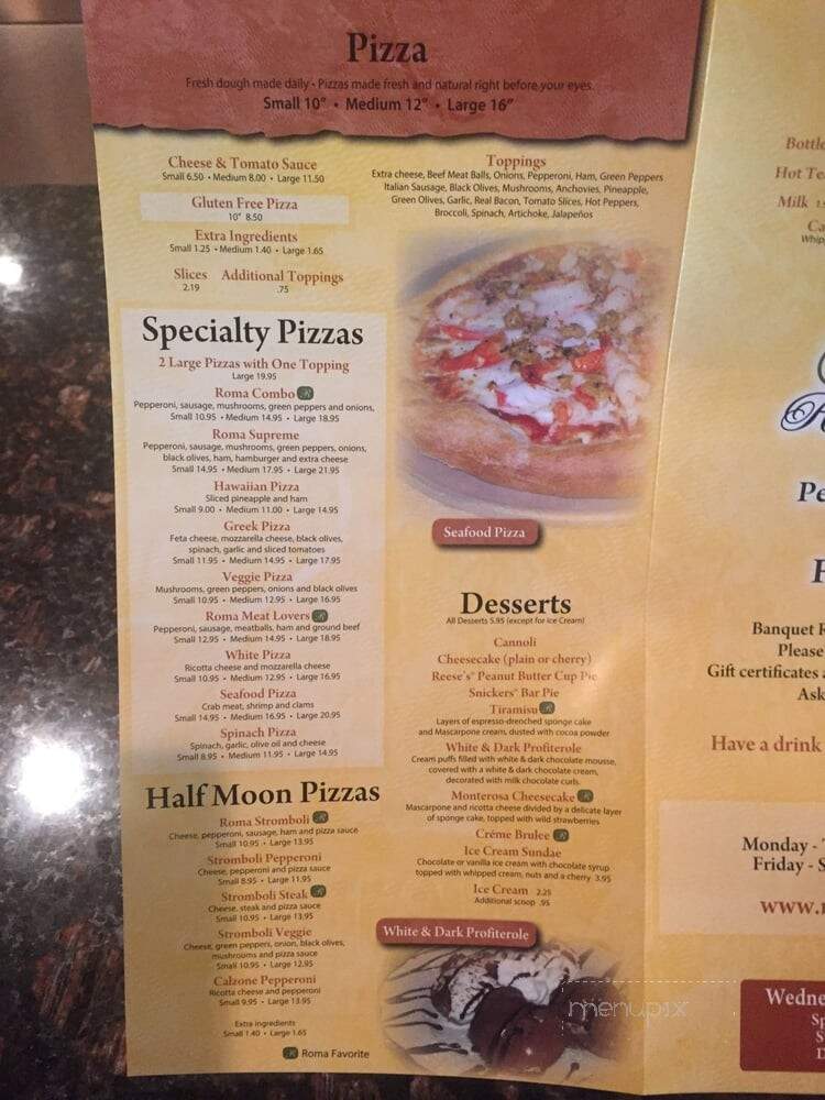 Roma's Italian Pizza Restaurant - Petersburg, VA
