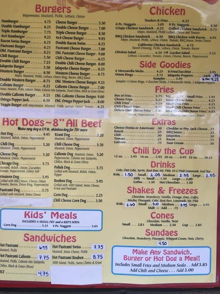 Shoestring - Placerville, CA menu_pic