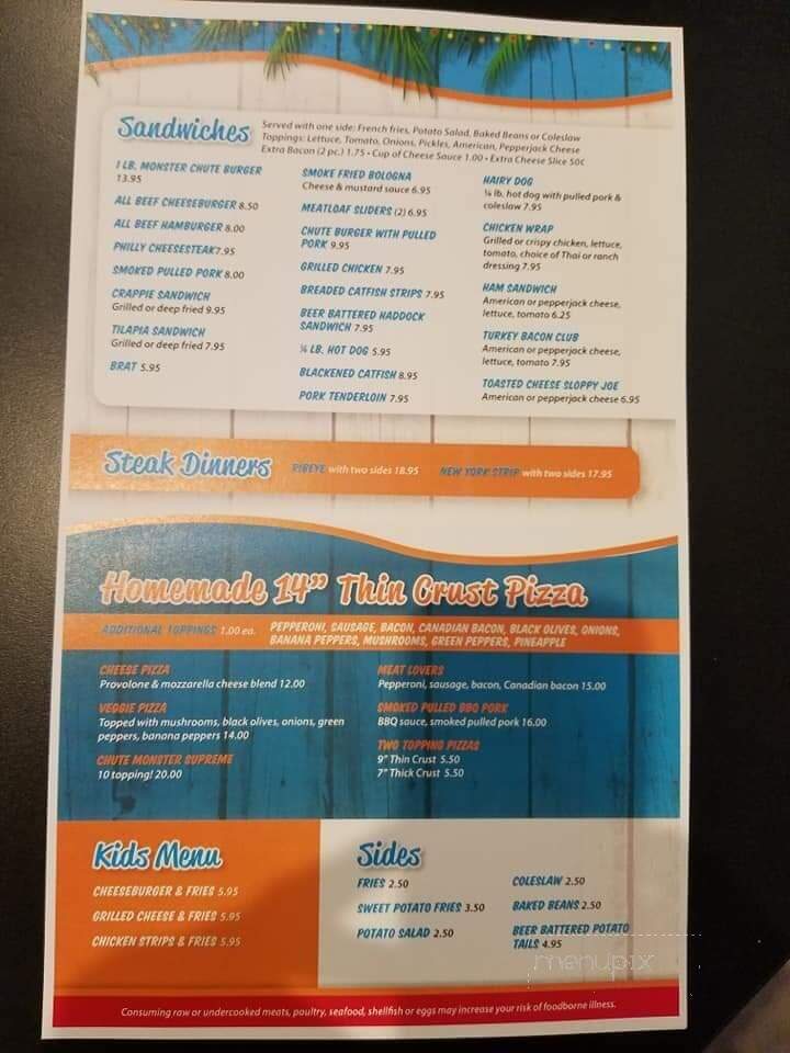 3rd Chute Bar & Grill - Grafton, IL menu_pic