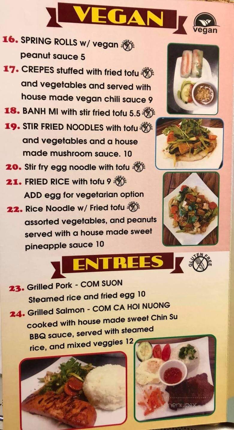J Vietnamese Cafe - Jefferson City, MO menu_pic