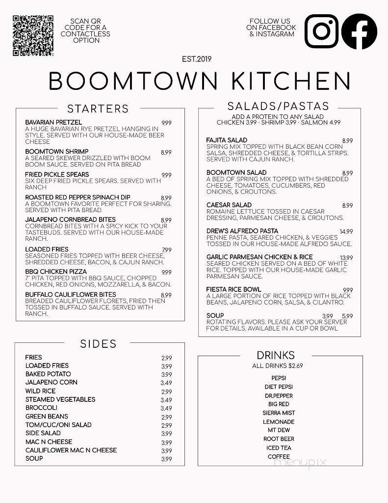Boomtown Kitchen - New Albany, IN menu_pic