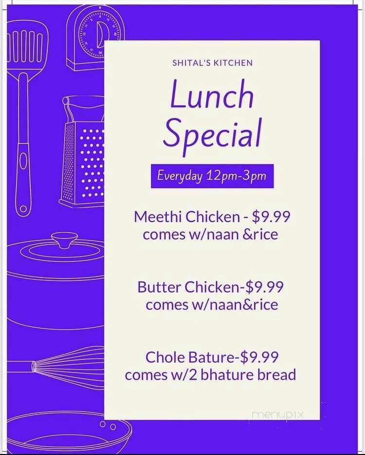 Shital's Kitchen - North Chesterfield, VA menu_pic
