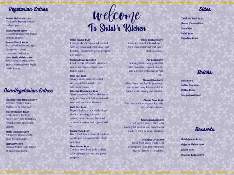 Shital's Kitchen - North Chesterfield, VA menu_pic