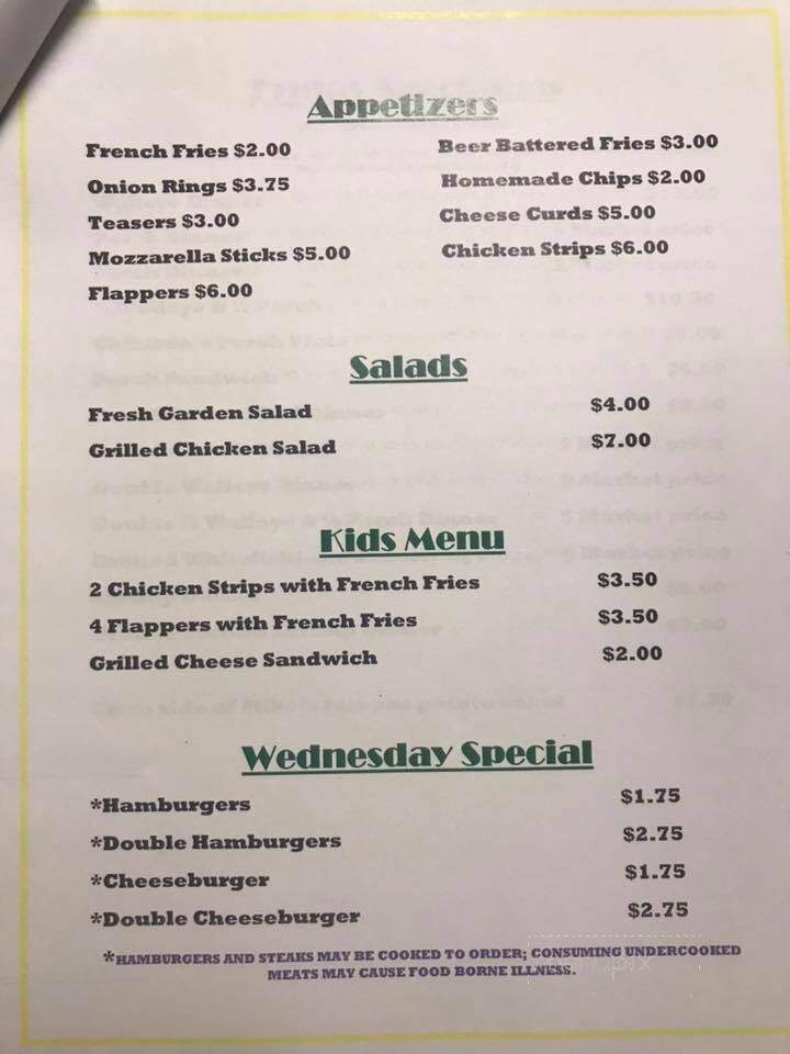 Mike & Jean's Bar & Grill - Marinette, WI menu_pic
