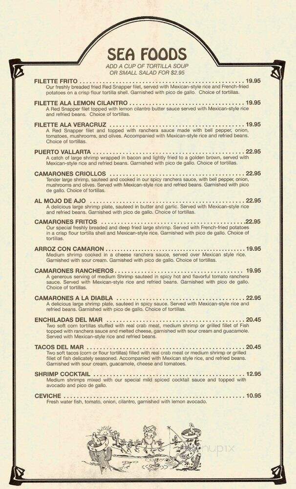La Capilla Mexican Restaurant - Huntington Beach, CA menu_pic