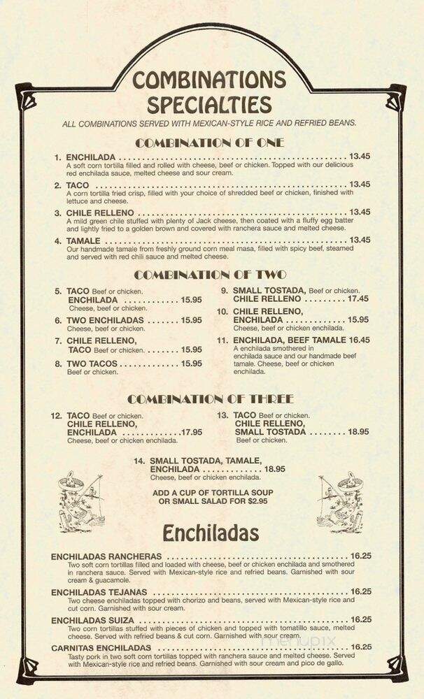 La Capilla Mexican Restaurant - Huntington Beach, CA menu_pic