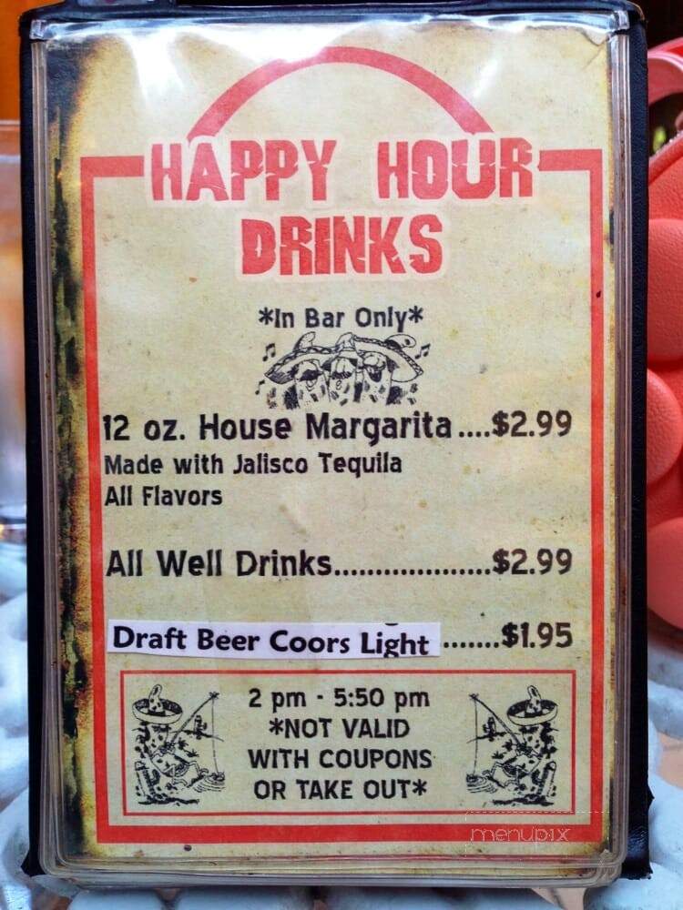 La Capilla Mexican Restaurant - Huntington Beach, CA menu_pic