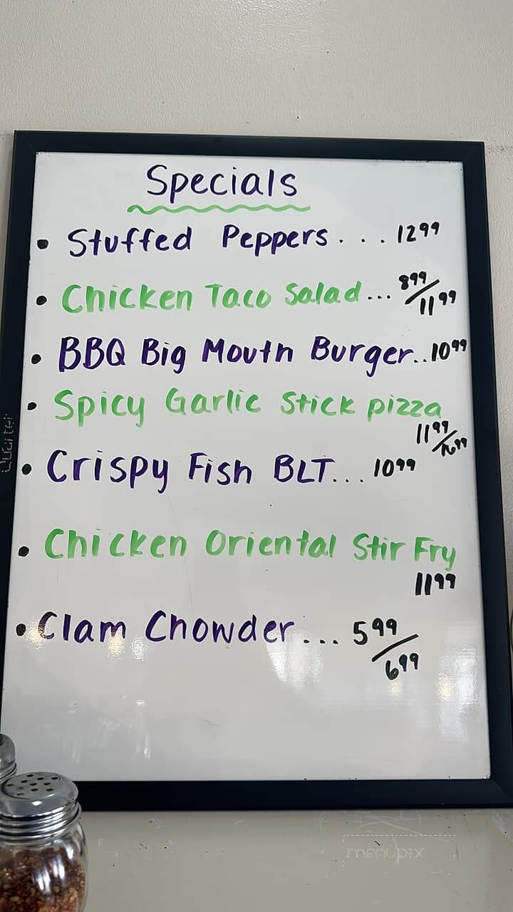 Pizzaria 101 & Family - Pomfret Center, CT menu_pic