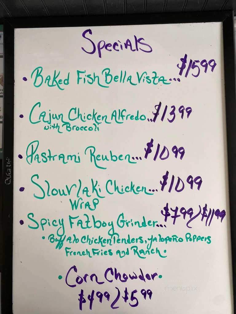 Pizzaria 101 & Family - Pomfret Center, CT menu_pic