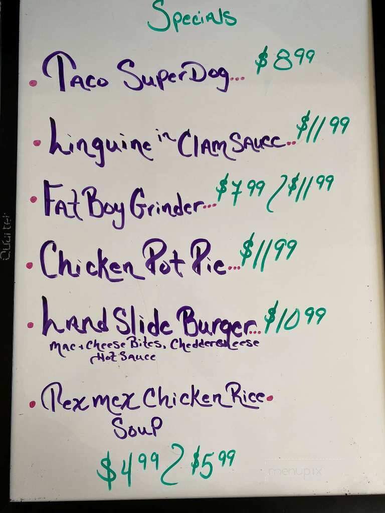 Pizzaria 101 & Family - Pomfret Center, CT menu_pic