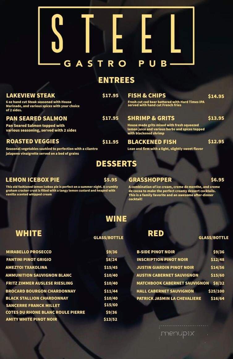 Steel Gastropub - Birmingham, AL menu_pic
