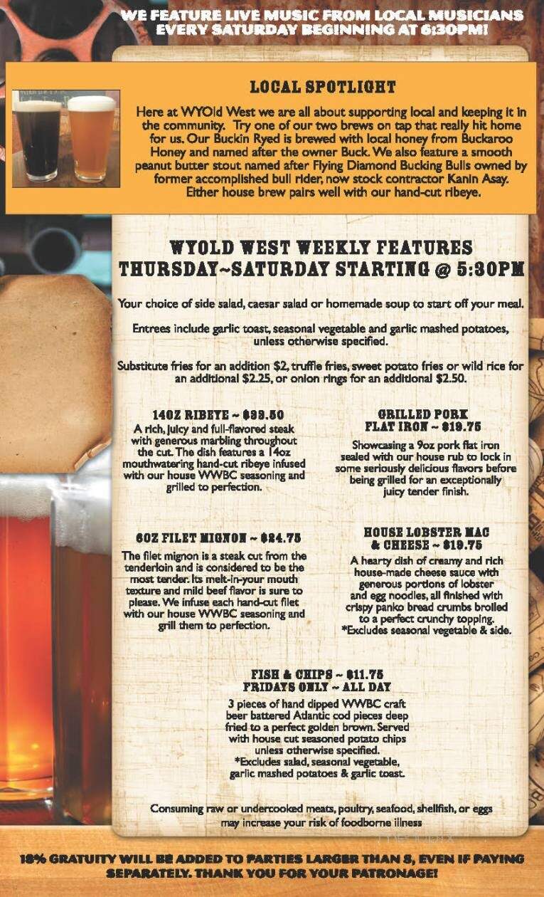 WYOld West Taproom - Cody, WY