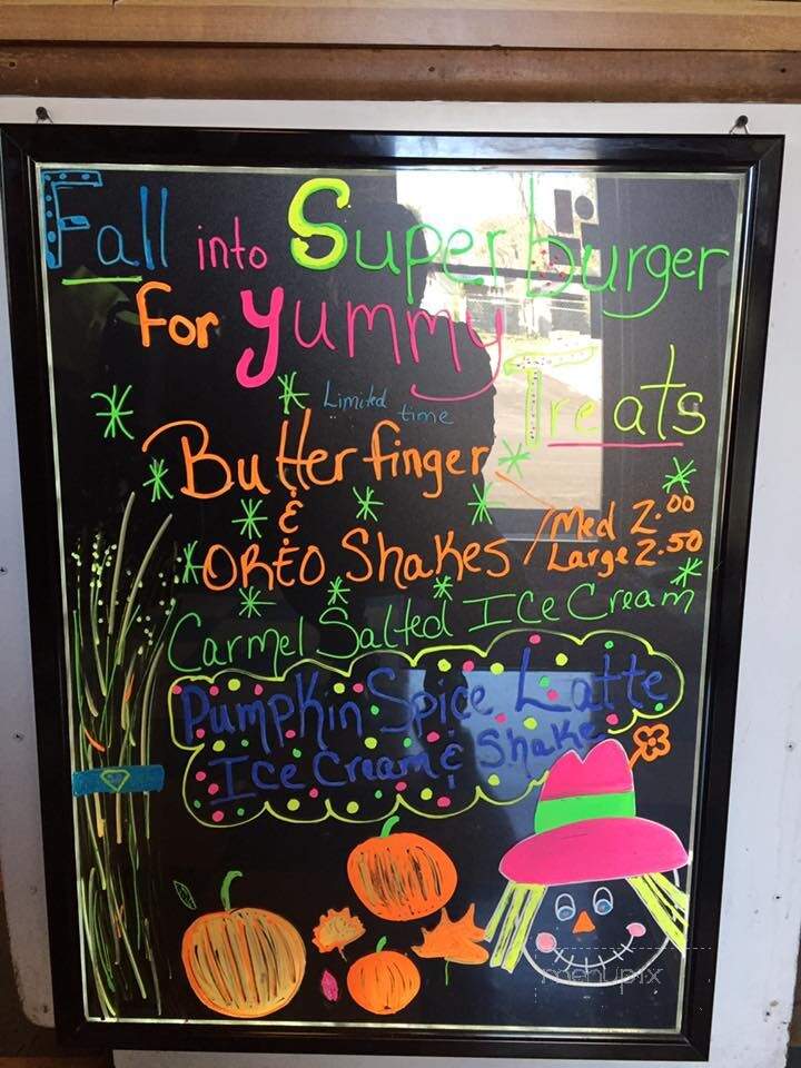 Super Burger - Paoli, IN menu_pic