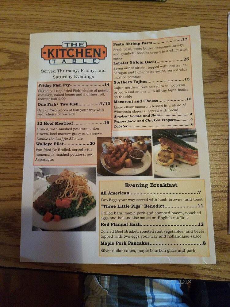 Kitchen Table - Prescott, WI menu_pic